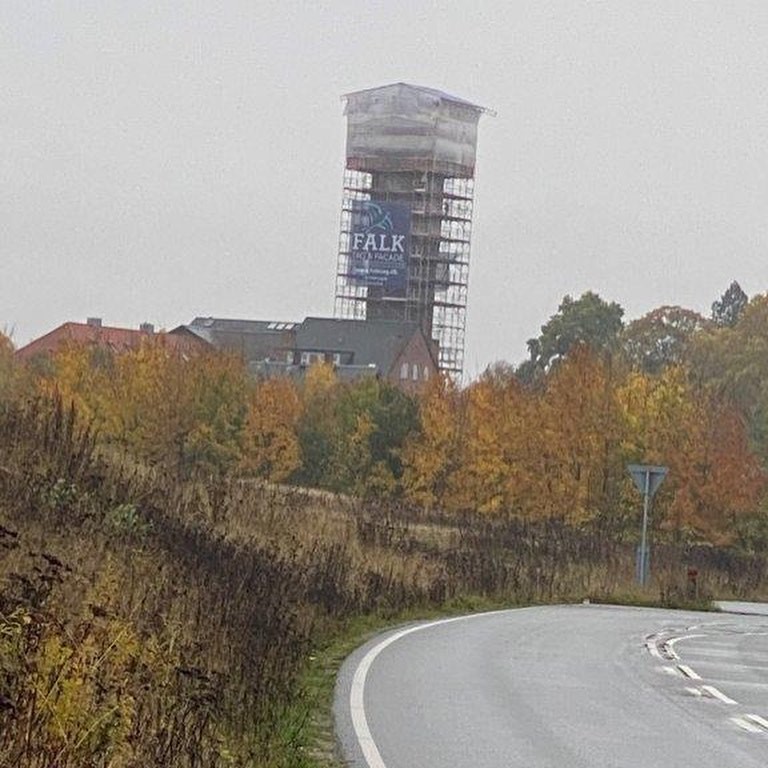 Billede af falstegl - Vandtårn i Ebberød